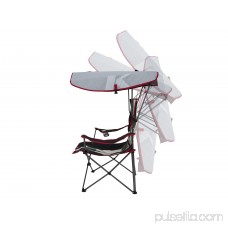 Kelsyus Premium Canopy Foldable Outdoor Lawn Chair with Cup Holder, Red | 80187